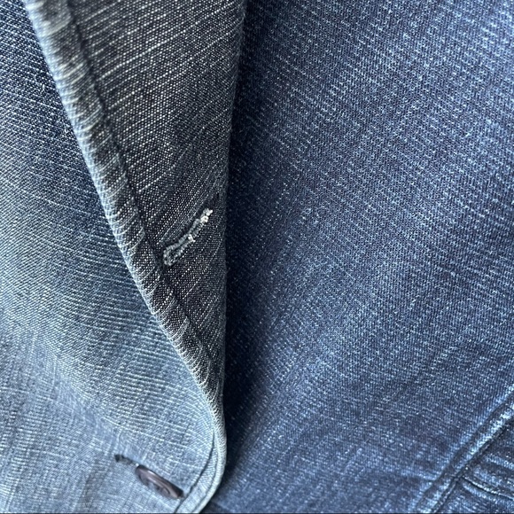 Blue Denim Jean Jacket Long Coat - Picture 12 of 12